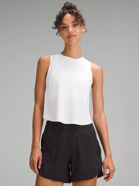 Lululemon Cropped Pleated Sculpt Tank
